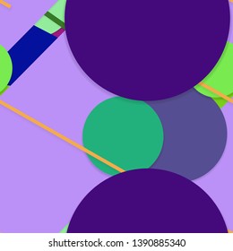 Flat material design - Creative vector trend seamless.