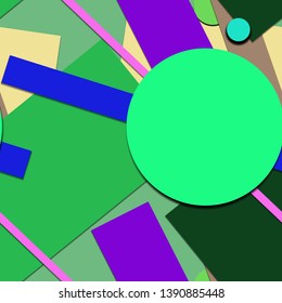 Flat material design - Creative vector trend seamless.