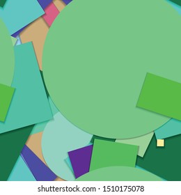Flat material design - Creative vector trend seamless.