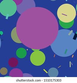 Flat material design - Creative vector trend seamless.