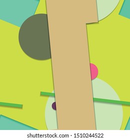 Flat material design - Creative vector trend seamless.