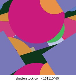 Flat material design - Creative vector trend seamless.
