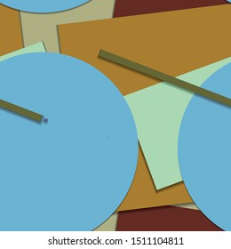 Flat material design - Creative vector trend seamless.