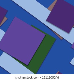 Flat material design - Creative vector trend seamless.