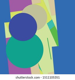 Flat material design - Creative vector trend seamless.