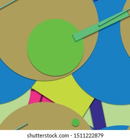 Flat material design - Creative vector trend seamless.