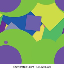 Flat material design - Creative vector trend seamless.