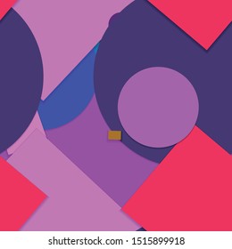 Flat material design - Creative vector trend seamless.