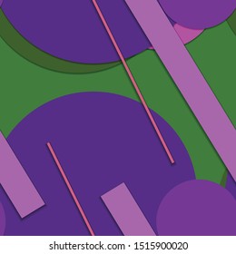 Flat material design - Creative vector trend seamless.