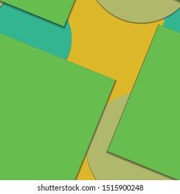 Flat material design - Creative vector trend seamless.