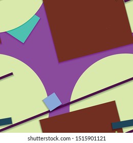 Flat material design - Creative vector trend seamless.