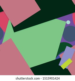 Flat material design - Creative vector trend seamless.