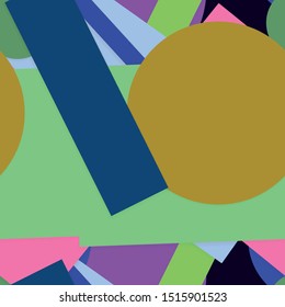 Flat material design - Creative vector trend seamless.