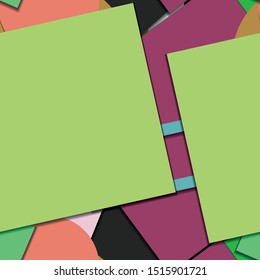 Flat material design - Creative vector trend seamless.