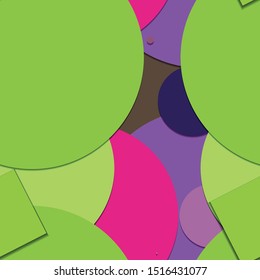 Flat material design - Creative vector trend seamless.