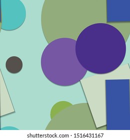 Flat material design - Creative vector trend seamless.
