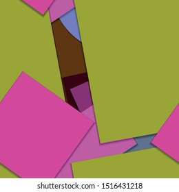 Flat material design - Creative vector trend seamless.