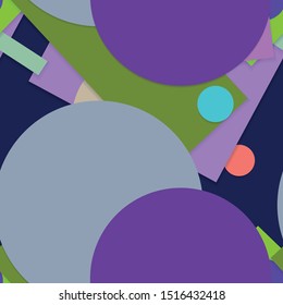 Flat material design - Creative vector trend seamless.