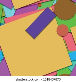 Flat material design - Creative vector trend seamless.