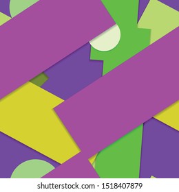 Flat material design - Creative vector trend seamless.