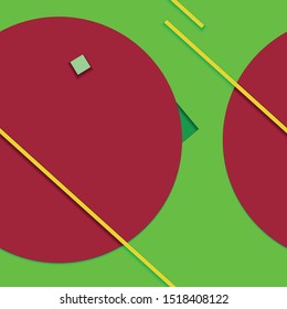 Flat material design - Creative vector trend seamless.