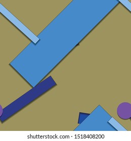 Flat material design - Creative vector trend seamless.