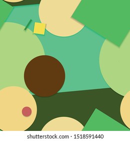 Flat material design - Creative vector trend seamless.