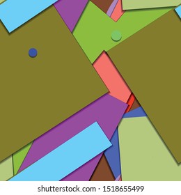 Flat material design - Creative vector trend seamless.