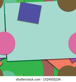 Flat material design - Creative vector trend seamless.