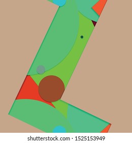 Flat material design - Creative vector trend seamless.