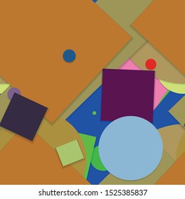 Flat material design - Creative vector trend seamless.