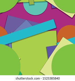 Flat material design - Creative vector trend seamless.