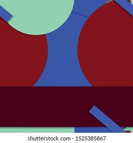 Flat material design - Creative vector trend seamless.