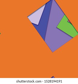 Flat material design - Creative vector trend seamless.