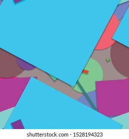 Flat material design - Creative vector trend seamless.