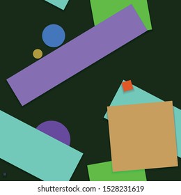 Flat material design - Creative vector trend seamless.