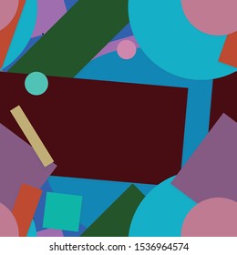 Flat material design - Creative vector trend seamless.