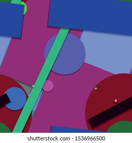 Flat material design - Creative vector trend seamless.