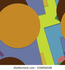 Flat material design - Creative vector trend seamless.