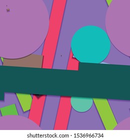 Flat material design - Creative vector trend seamless.
