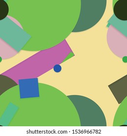 Flat material design - Creative vector trend seamless.