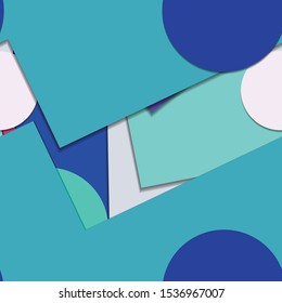 Flat material design - Creative vector trend seamless.