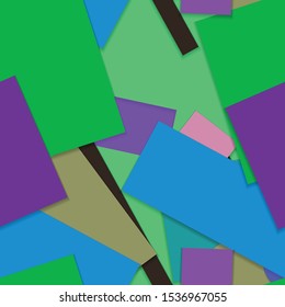 Flat material design - Creative vector trend seamless.