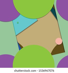 Flat material design - Creative vector trend seamless.