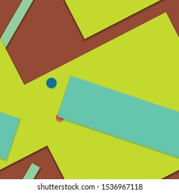 Flat material design - Creative vector trend seamless.