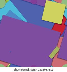 Flat material design - Creative vector trend seamless.