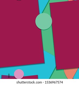 Flat material design - Creative vector trend seamless.