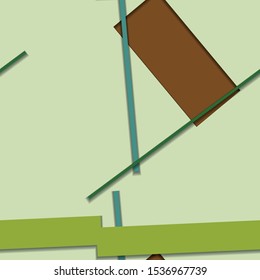 Flat material design - Creative vector trend seamless.