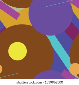 Flat material design - Creative vector trend seamless.