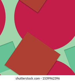 Flat material design - Creative vector trend seamless.